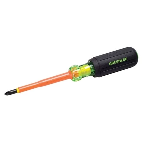 Greenlee Insulated Screwdriver #2 x 4" 0153-33-INS 3 Greenlee Insulated Screwdriver #2 x 4" 0153-33-INS