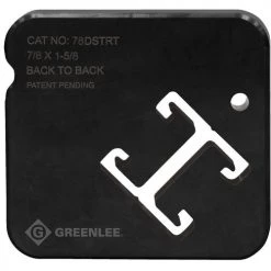 Greenlee 7/8" x 1-5/8" Back to Back Strut Die Set 78DSTRT