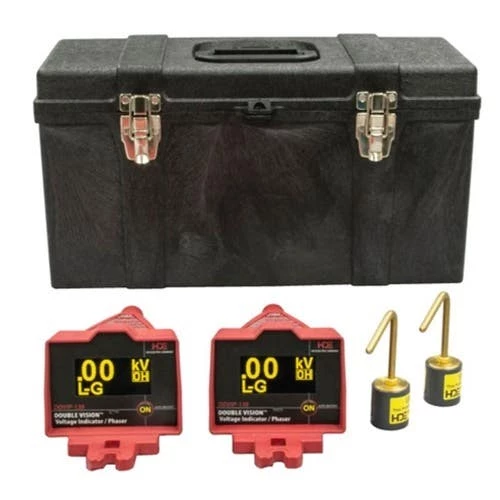 Greenlee Double Vision Dual Display Wireless Voltage Indicating Phaser 100V-138kV; OH Kit; Base DDVIP-138 3 Greenlee Double Vision Dual Display Wireless Voltage Indicating Phaser 100V-138kV; OH Kit; Base DDVIP-138